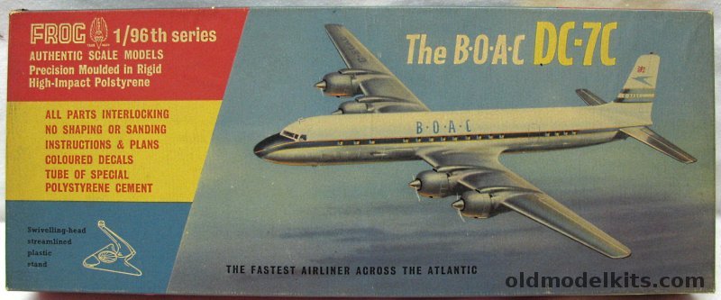 Frog 1/96 Douglas DC-7C BOAC, 351P plastic model kit